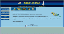 Desktop Screenshot of paradiseaquarium.com