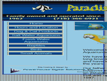 Tablet Screenshot of paradiseaquarium.com